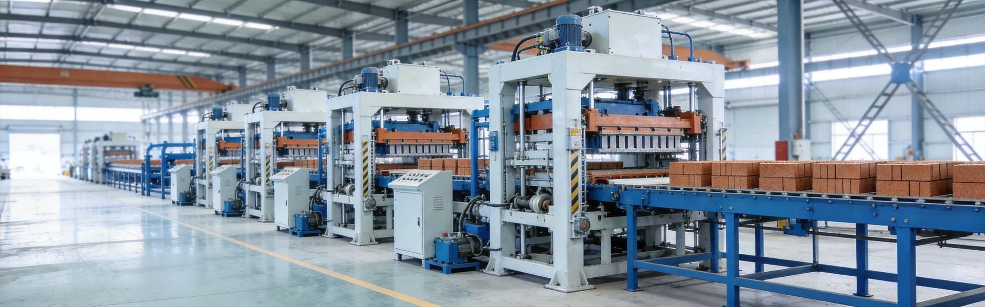 Block machine factory panoramic view, China manufacturer